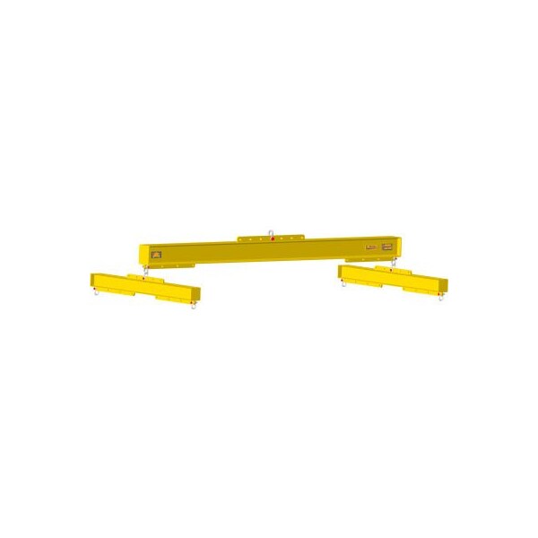 Machining & Welding By Olsen M&W 72-120" Economy H-Beam Adjustable Length, Yellow, 126"L x 40"W x 36"H, 1025lbs, 8000 Lb. Capacity 17609 - main